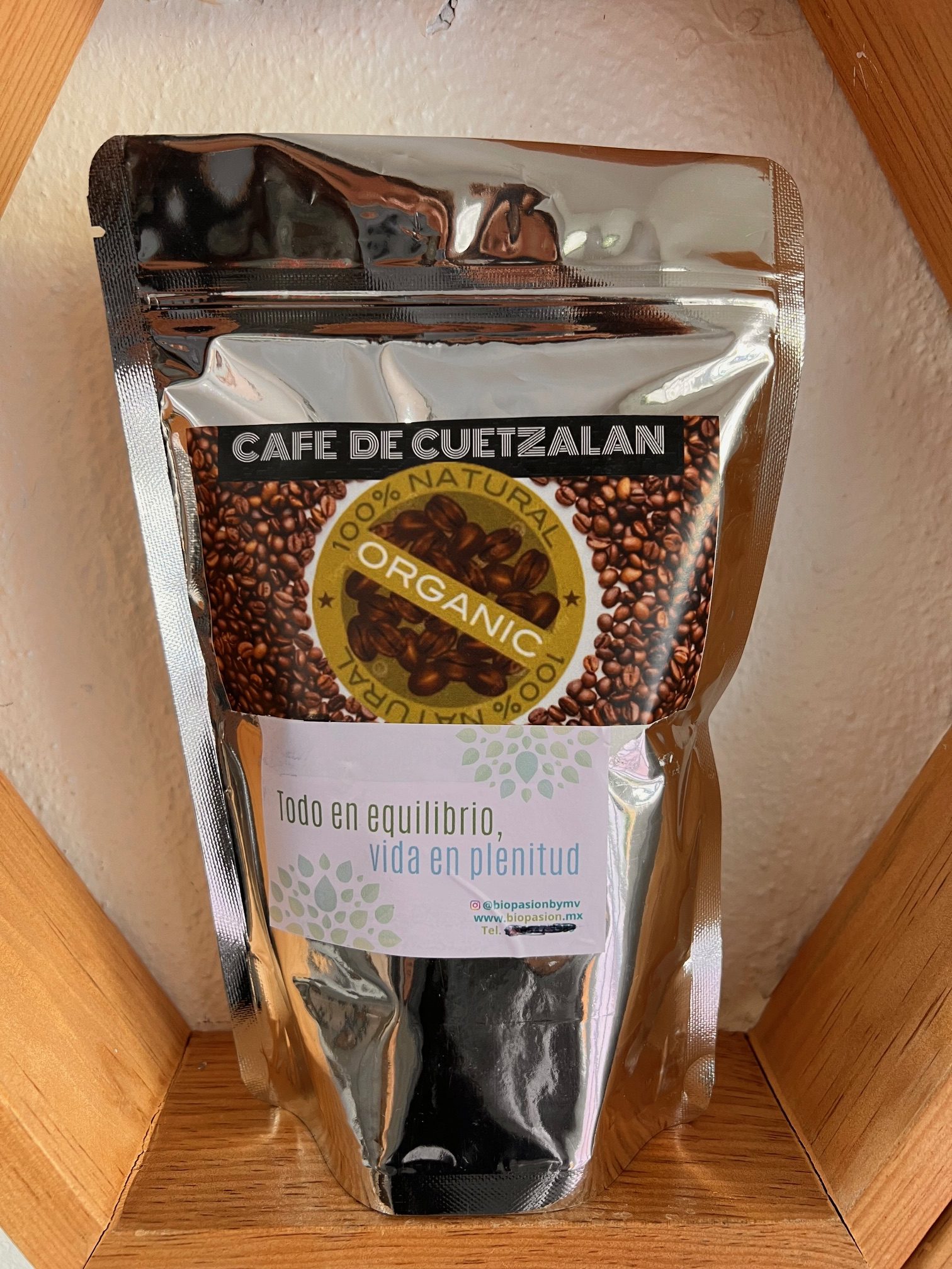 Café Orgánico Grano Molido 250g